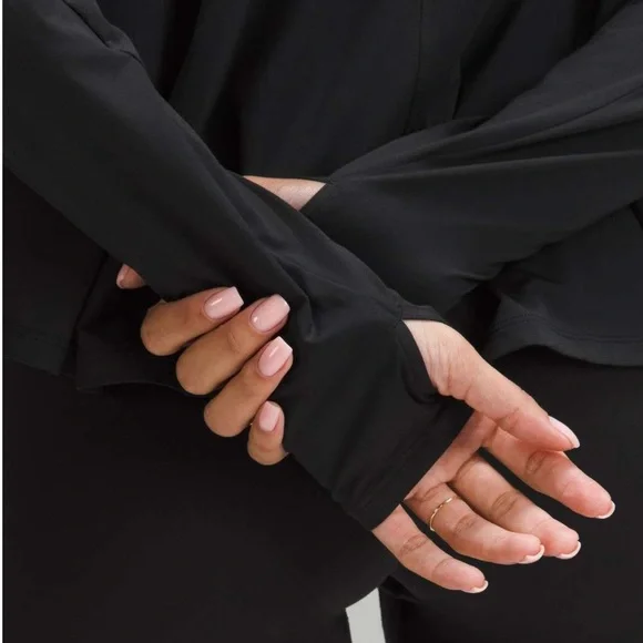 Lululemon Modal Relaxed Fit Lounge Ling Sleeve Shirt Black Size 12 NWT - Picture 3 of 10